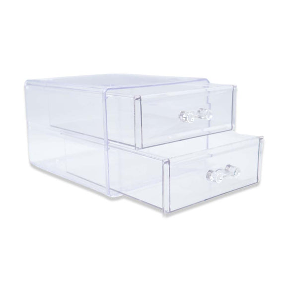 TWO LAYER DRAWER ACRYLIC BOX