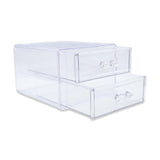 TWO LAYER DRAWER ACRYLIC BOX