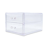 TWO LAYER DRAWER ACRYLIC BOX