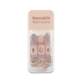 NO.X-186 WEARABLE MANICURE FAKE NAILS SQUARE CASE