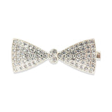 HAIR BOW SHAPE FAUX PEARL RHINESTONE