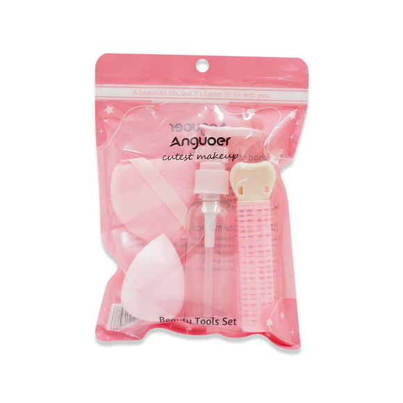 AGE-389 TOOLS SET (BLENDER/PUFF/SPRAY BOTTLE/CURLER GRIP)