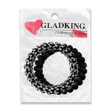 GK 2-1 RING HAIR TIE ASSRT BLK