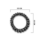 GK 2-1 RING HAIR TIE ASSRT BLK