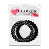 GK 2-1 RING HAIR TIE ASSRT BLK
