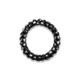 GK 2-1 RING HAIR TIE ASSRT BLK