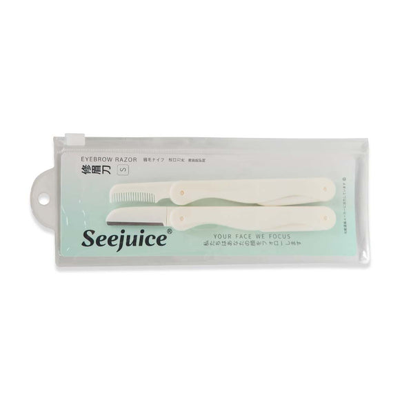 NO.808109 2-1 E/BROW RAZOR FOLDABLE WHITE