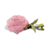 SILK ROSE HAIR CLIP