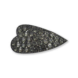 GK BLACK HEART HAIR CLIP