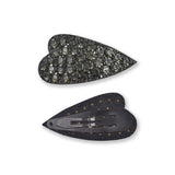 GK BLACK HEART HAIR CLIP