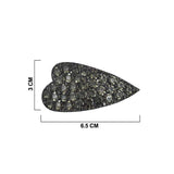 GK BLACK HEART HAIR CLIP