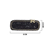 GK CRYSTAL BEADED BLACK HAIR CLIP