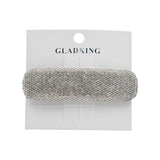 GK SILVER RHINESTONE LARGE HAIR CLIP