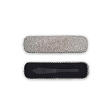 GK SILVER RHINESTONE LARGE HAIR CLIP
