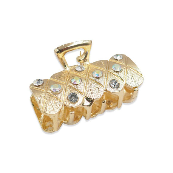 SMALL HAIR CLAW GOLD PLATED DESIGN NEW