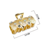 SMALL HAIR CLAW GOLD PLATED DESIGN NEW