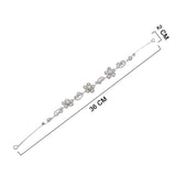 BRIDAL HAIRDRESSER SILVER CRYSTAL W/PEARL FLOWER