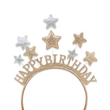 HAPPY BIRTHDAY HEADBAND GLITTERY