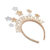 HAPPY BIRTHDAY HEADBAND GLITTERY