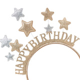 HAPPY BIRTHDAY HEADBAND GLITTERY