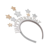 HAPPY BIRTHDAY HEADBAND GLITTERY
