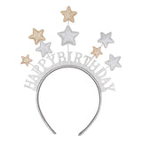 HAPPY BIRTHDAY HEADBAND GLITTERY