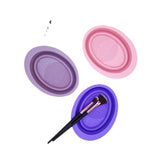 GLADKING Silicon Foldable Makeup Brush Cleaning Bowl/Mat