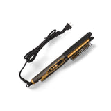 GLADKING Pro Hair Straightener, 2in1 Flat Iron Hair Straightener & Hot Brush for Added Volume, Wave