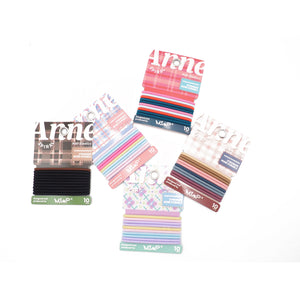 GLADKING Ouch less 2MM Elastic Pain-Free Hair Tie - 10 Count, Neutral Colors