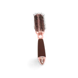 GLADKING Vented Brush with Gel Handle Hair Brush for Blow Drying, Detangling Hairbrush Rose Gold