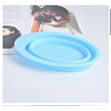 GLADKING Silicon Foldable Makeup Brush Cleaning Bowl/Mat