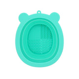 GLADKING Bear Silicon Foldable Makeup Brush Cleaning Bowl/Mat