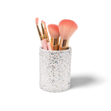 GLADKING Soft Brushes With Glittery Round Case 5 Pieces