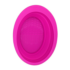 GLADKING Silicon Foldable Makeup Brush Cleaning Bowl/Mat
