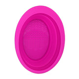 GLADKING Silicon Foldable Makeup Brush Cleaning Bowl/Mat