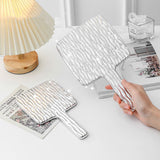 GLADKING LARGE CUTE PORTABLE SILVER HANDY MIRROR