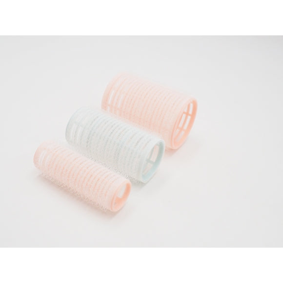 GLADKING 9PCS CREAMY 3 SIZE HAIR CURLER VELCRO ROLLERS