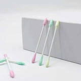GLADKING 100 Pcs Rounded and Pointed Combo Tip Design Cotton Swabs