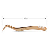 Rose Gold Eyelash Tweezer with Eyebrow Comb