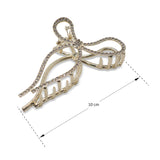 Classic Stone Bow Hair Clamp