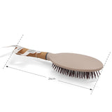 Wooden Handle Cushion Oval Nylon Hair Brush