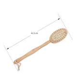 Double-Sided Wooden Dry Brushing Body Scrubber