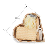 Heart Wooden Bath Tools - Set