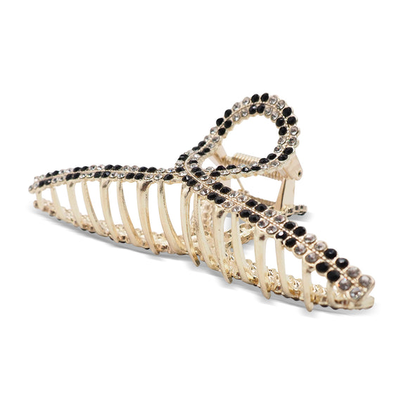 Black and White Stones Hair Clamp