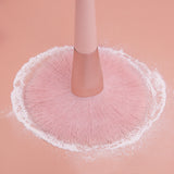 11pcs Nude Pink Makeup Brush Set w/ Ribbon Holder