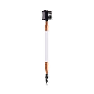 Gladking 2 in 1 Spoolie Comb Brush (White/Gold)