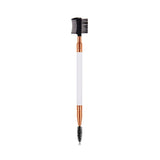 Gladking 2 in 1 Spoolie Comb Brush (White/Gold)