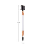 Gladking 2 in 1 Spoolie Comb Brush (White/Gold)