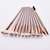 12 Pieces Metallic Details Brush Set