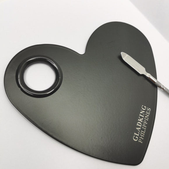Mix My Heart Black Coded Stainless Mixing Plate